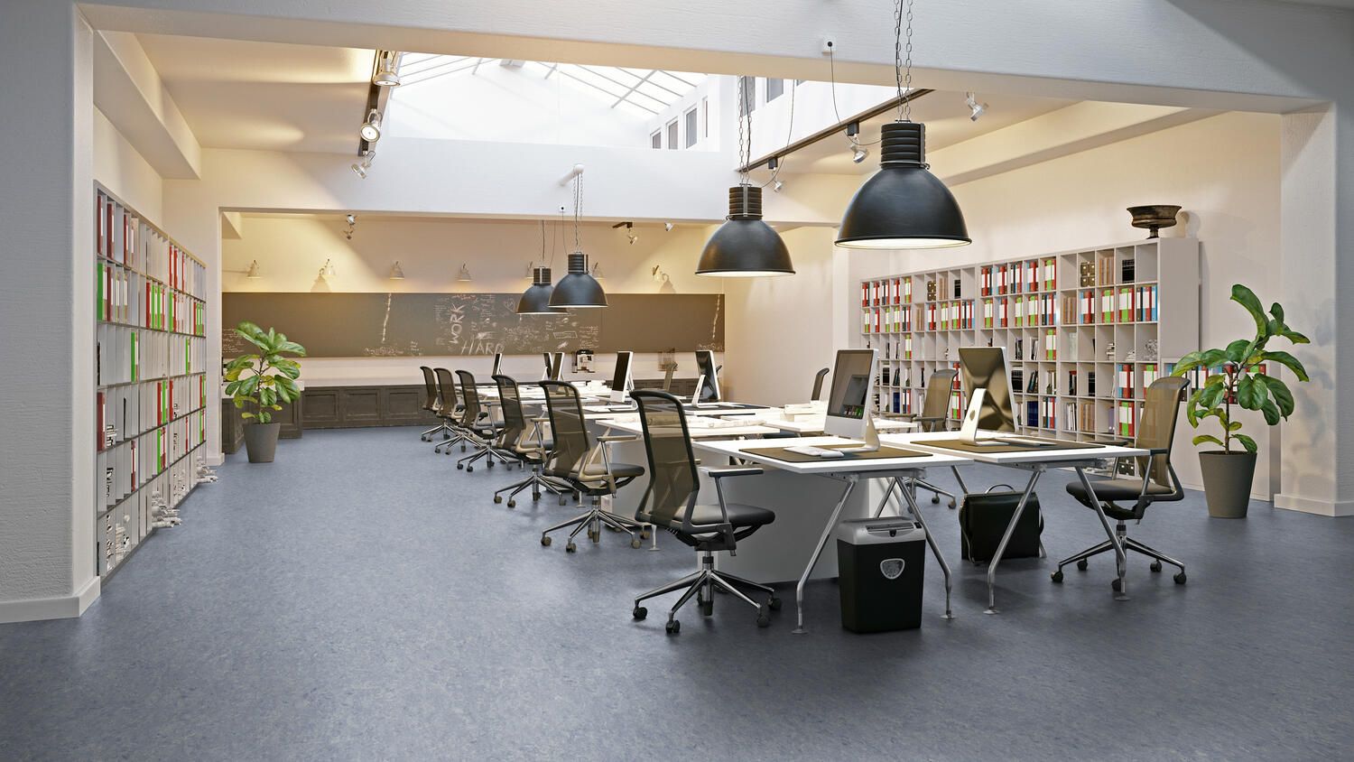 Gulvbelægning i kontor - Tæppeladen